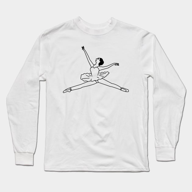 Balerina Long Sleeve T-Shirt by jonathankern67